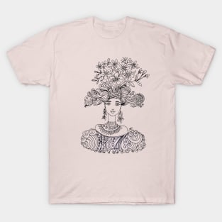 Flower Bouquet Girl T-Shirt